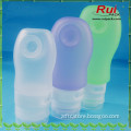 37/60/89ml silicone packaging bottle with sucker, silicone bottle for travel, small silicone bottle for soap/lotion/shampoo